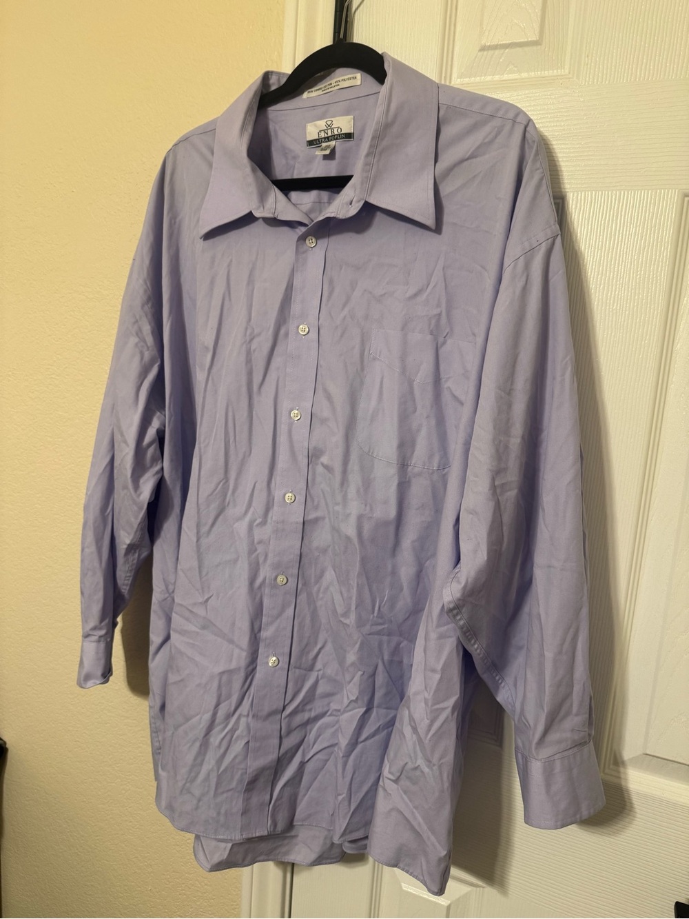 Men’s Lavender Dress Shirt by Enro - Classic Button-Down